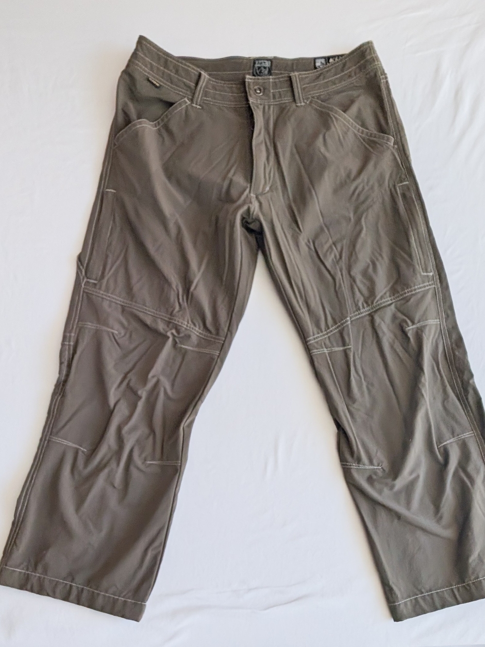 Kuhl Renegade Rock Pants Mens 32x30 Tan Khaki Hiking Outdoor Cargo Style